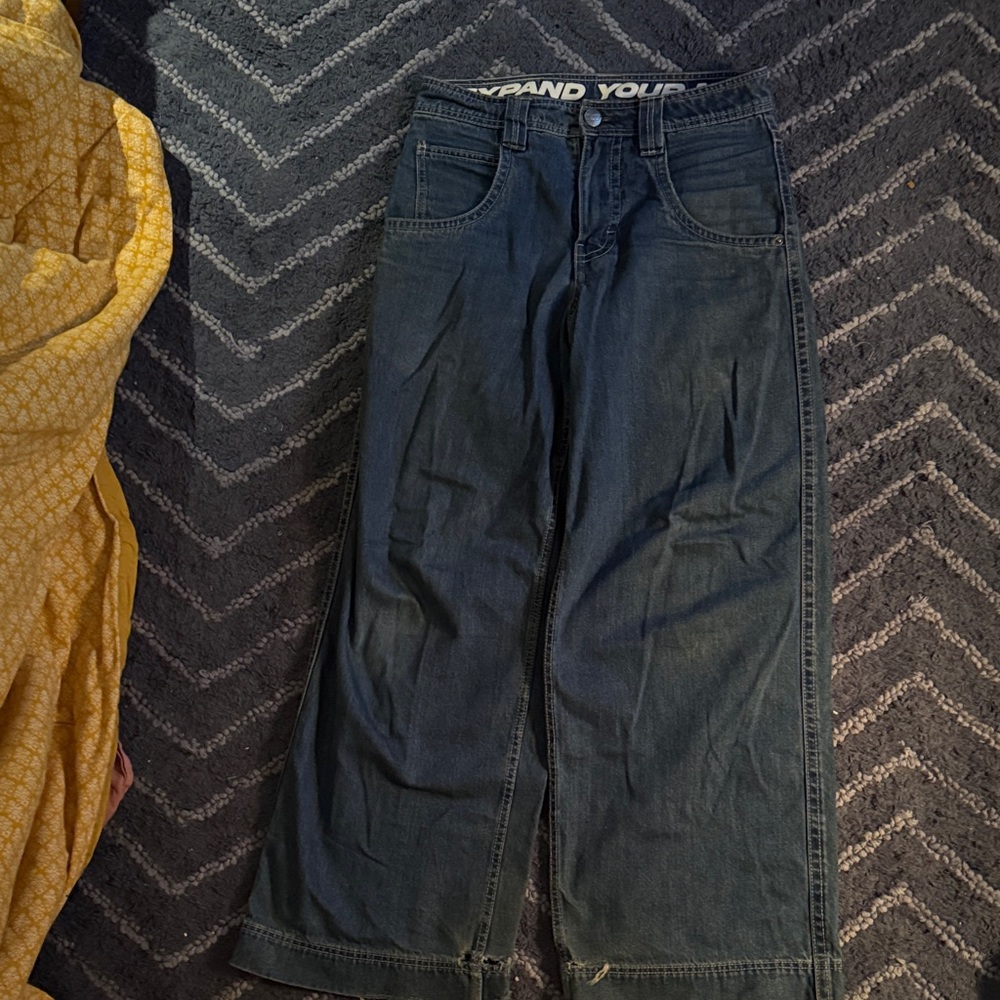 Wide-Leg Denim Jeans